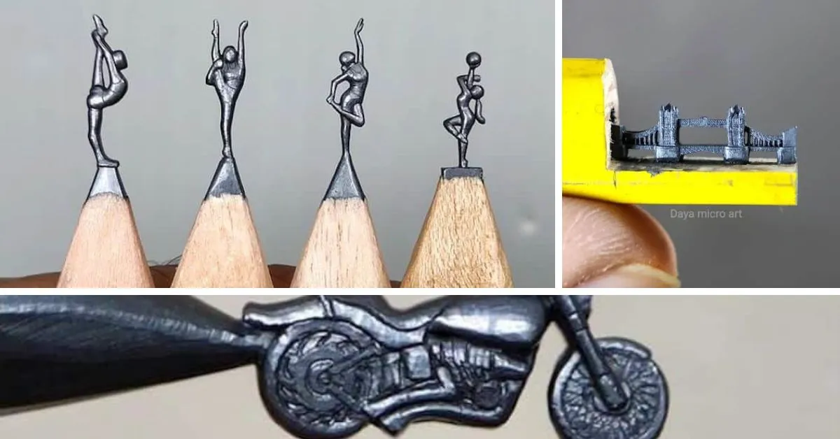 Sculpting Miniature Marvels with Pencil Tips