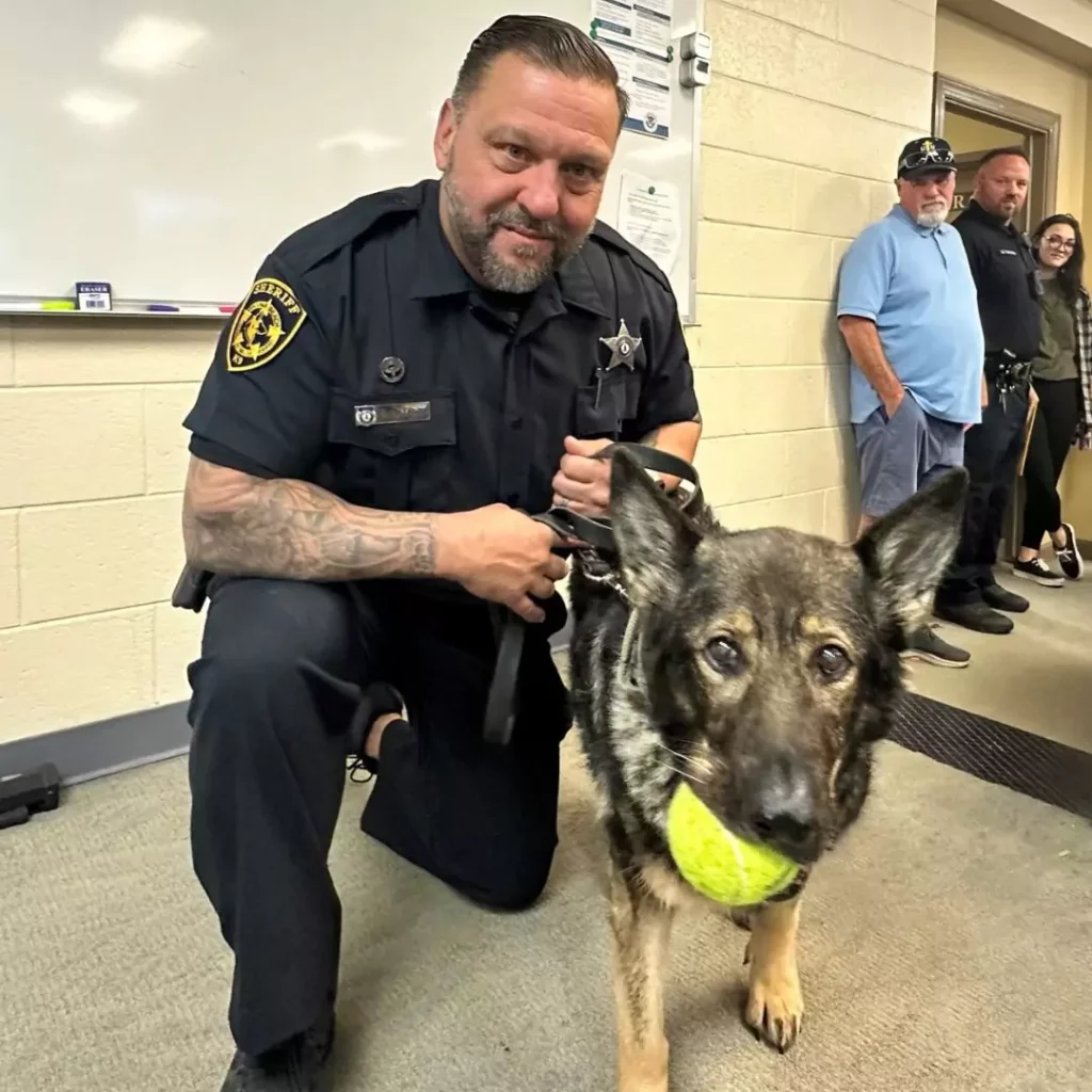 Virginia Beach Sheriff's Office's Beloved K9 Candy Diagnosed with Cancer Saluted By Her Entire Team