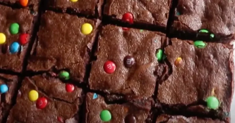 M&M Brownies Recipe for Candy Lovers