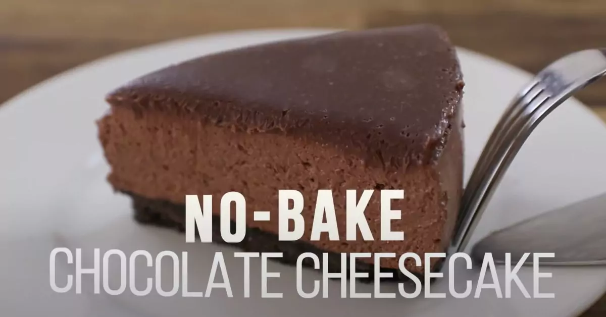 Easy No Bake Chocolate Cheesecake Recipe