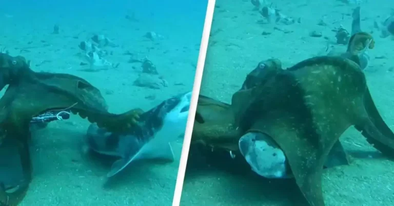 New Ocean Terror Unleashed as Shocking Footage Captures Octopus Attempting to Eat Shark