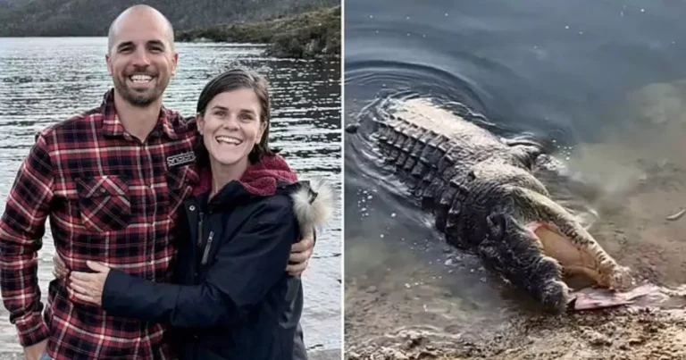 Hero Dad Of 3 Saves Wife’s Life Before Being Killed by a 16-Foot Crocodile